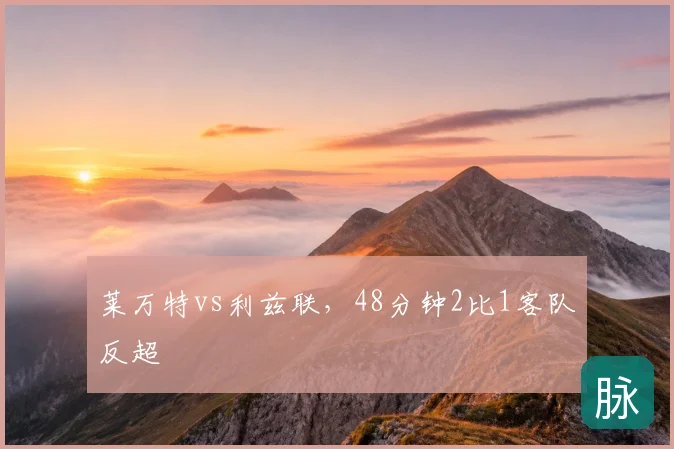 莱万特vs利兹联,48分钟2比1客队反超